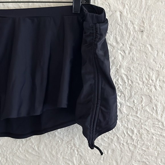 Torrid Black Skirted Bikini Swim Bottom Ruched Side Tie 3X - Picture 3 of 9